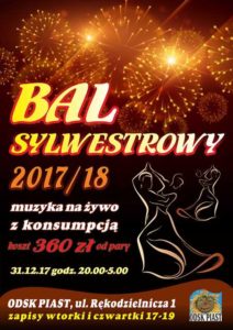 Bal Sylwestrowy 2017 - plakat