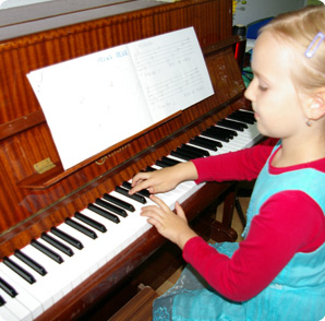 Sekcja gry na pianinie